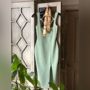 Light green dress, Nasty Gal designer